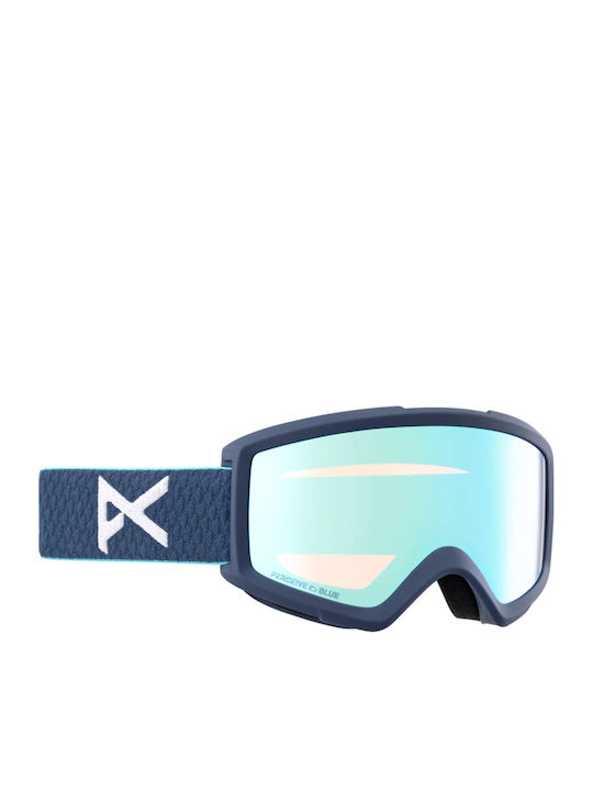 Anon Helix 2.0 Маска за ски и сноуборд за Възрастни Синя с Polarized Стъкла в Син Цвят