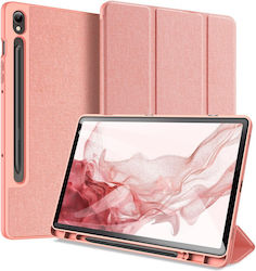 Dux Ducis Domo Series Klappdeckel Synthetisches Leder Rosa (Galaxy Tab S9) 034706