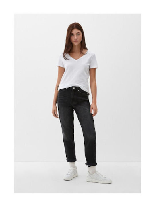 Women's Jean Pants in Mom Fit Black