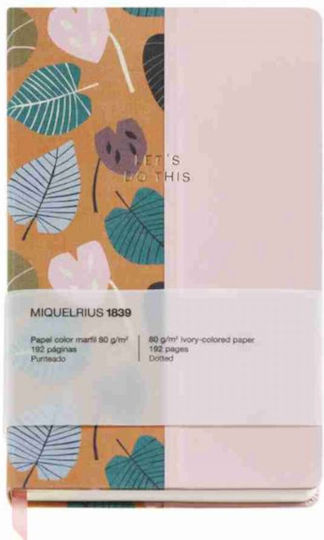 Miquelrius Carnet 96 Foi A5 cu Puncte Roz