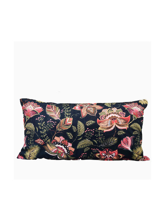 Decocraft Sofa Cushion Nightflower in Blue Velvet 35x65cm
