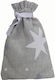 Decocraft Stoff Beutel als Geschenk Gray 14x18cm.