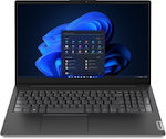 Lenovo V15 G4 AMN (82YU00YQGM) 15.6" FHD (Райзен 5-7520U/16ГБ/512ГБ SSD/Без ОС) Бизнес в черно (Гръцка клавиатура)