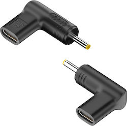 Powertech Conector pentru încărcător USB-C pentru Asus 2,5x0,7 mm, negru