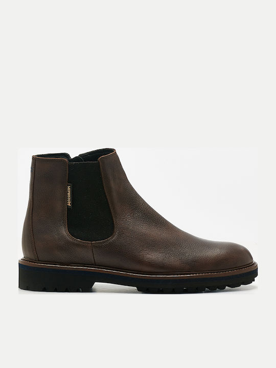 Mephisto Leather Brown Chelsea Boots Anatomical