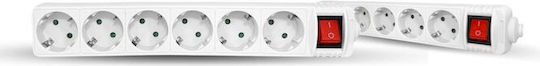 Geyer Power Strip 6 Positions with Switch and Cable 3m