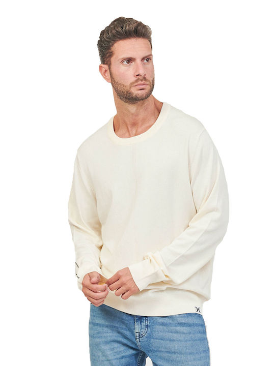 John Richmond Herren Pullover Panna