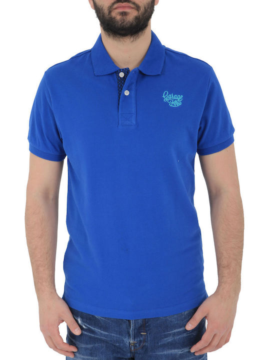 Garage Fifty5 Men's Short Sleeve Blouse Polo Royal