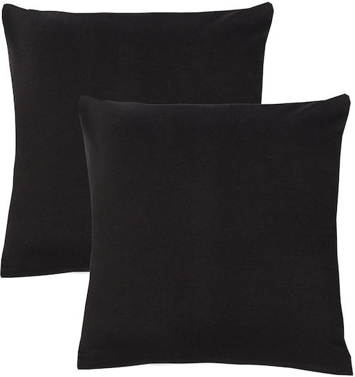 Livessa Față De Pernă Dhlf Neagră 2 Bucăți 40x40 Cm