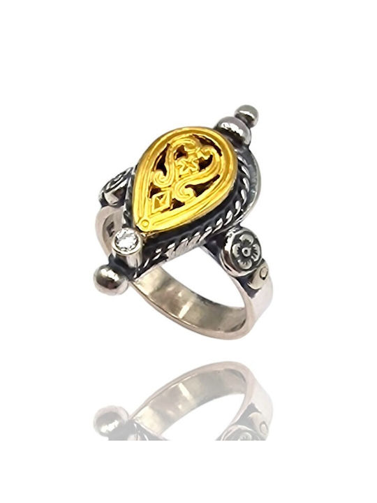 Women's Gold Plated Silver Ring