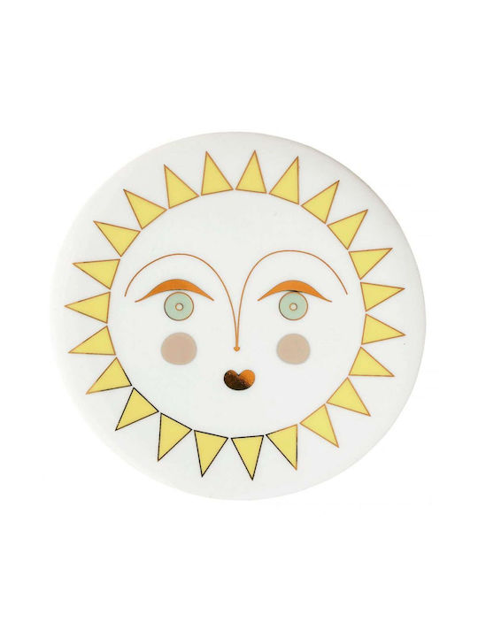 Raeder Round Coaster Wooden Multicolour 10cm 4pcs