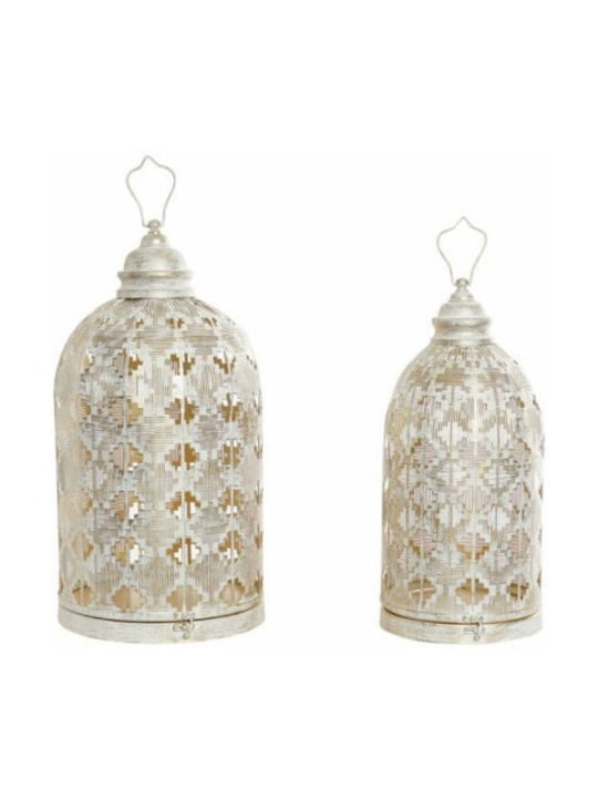 DKD Home Decor Metallic Lantern Gold 27.5x27.5x52cm