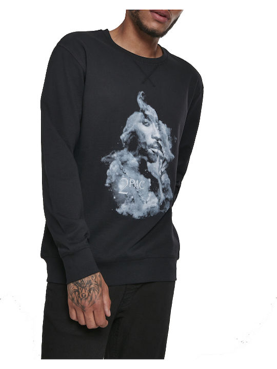Mister Tee Crewneck Μπλούζα Μαύρη Βαμβακερή
