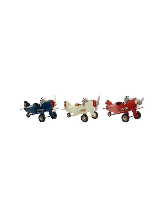 Dekodonia Vintage Miniature Airplane 17.5x18x10cm 3pcs