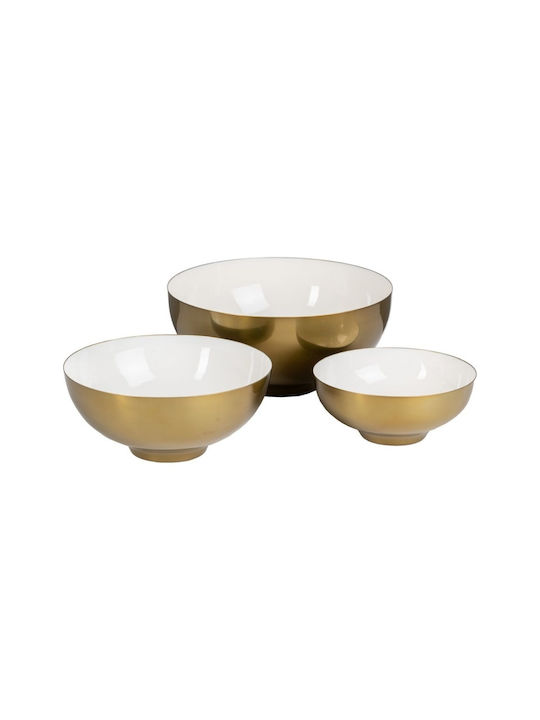 BigBuy Decorative Bowl 30x30x14cm 3pcs