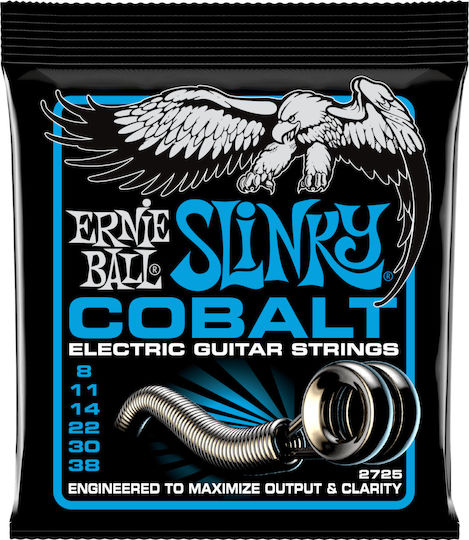 Ernie Ball Set Cobalt Electric Guitar Strings 8-38