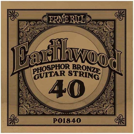 Ernie Ball Μονή Χορδή Phosphor Bronze Ακουστικής Κιθάρας 40"