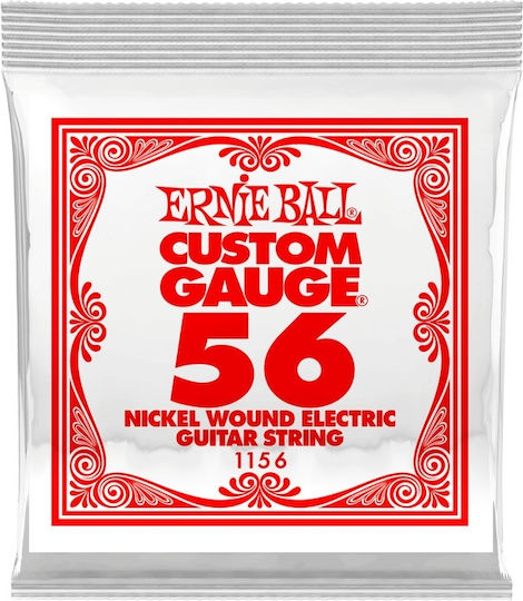 Ernie Ball 1156 Единична Струна Никелова Рана За Електрическа Китара 56"