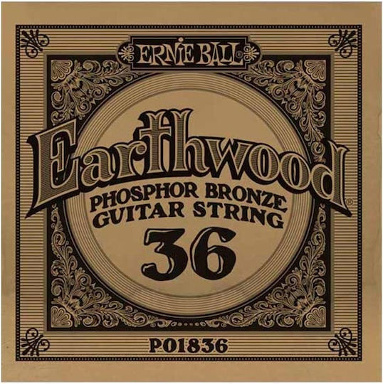 Ernie Ball Μονή Χορδή Phosphor Bronze Ακουστικής Κιθάρας 36"