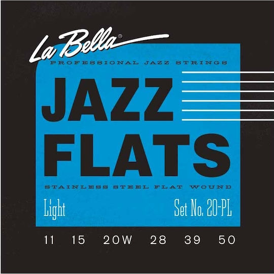 La Bella Jazz Flats Light Σετ Χορδών Ηλεκτρικής Κιθάρας 11 - 50"