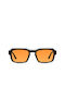 Meller Ayo Sunglasses with Black Plastic Frame and Orange Polarized Lens AY-TUTORANGE