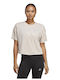 Icons 3 Bar Logo Women's Athletic T-shirt Brown