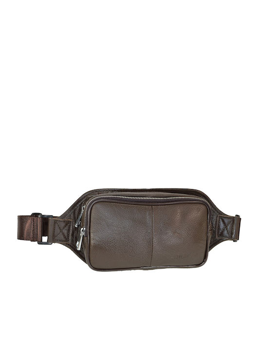 AC Leather Waist Bag Brown