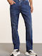 Pantaloni Jeans pentru Bărbați cu Croială Regular D.K Blue Denim