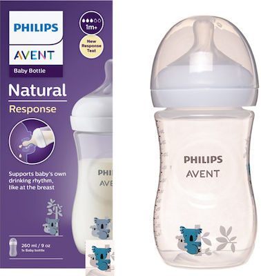 Philips Πλαστικό Μπιμπερό Natural Κατά των Κολικών με Θηλή Σιλικόνης 260ml