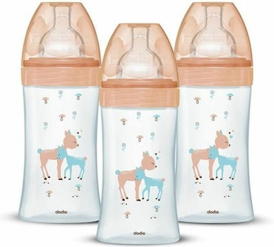 Dodie Plastic Bottle Set Anti-Colic with Silicone Nipple 3pcs