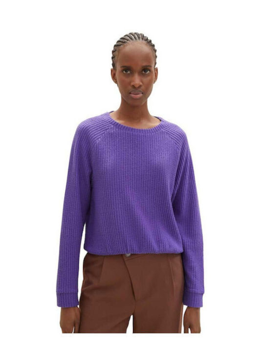 Tom Tailor Women's Blouse Long Sleeve Purple