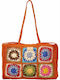 Bag to Bag Stroh Strandtasche Orange