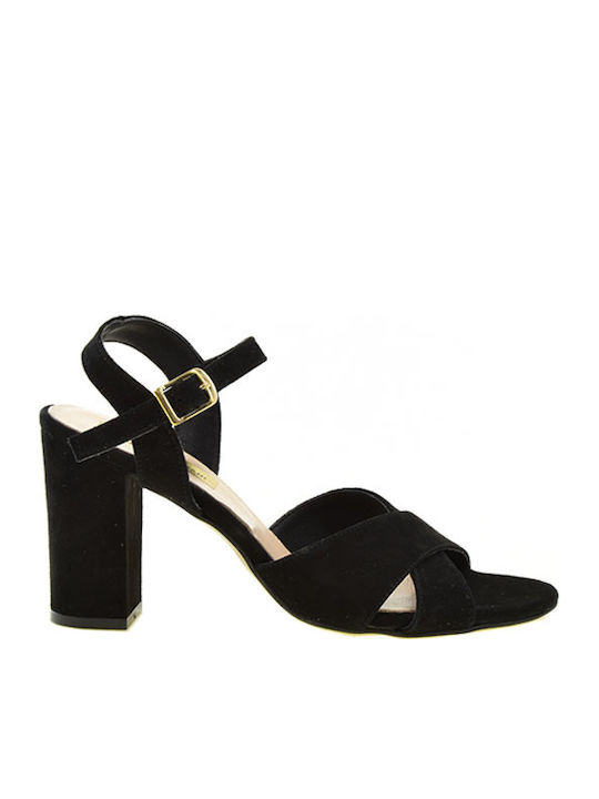 Leder Sandalen Schwarz