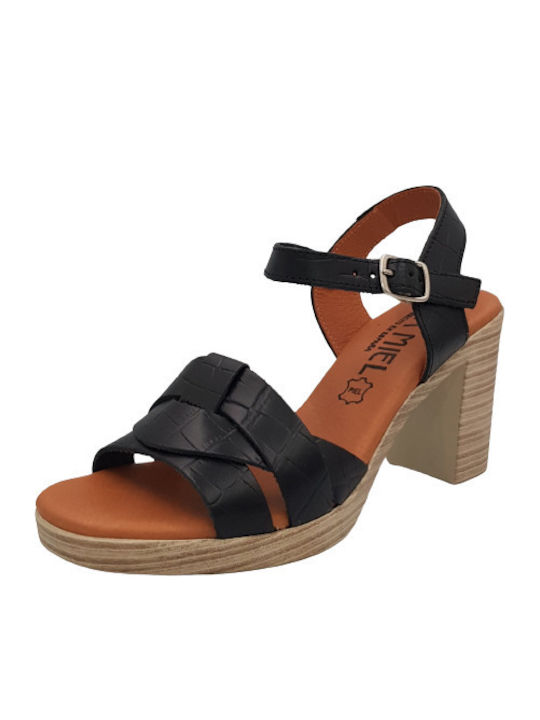 Issa Miel Anatomic Women's Sandals Black