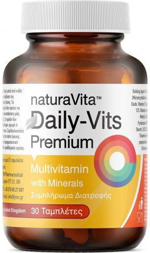 Natura Vita Multivitamin for Energy 30 Tablets