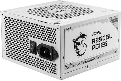 MSI MAG A850GL PCIE5 850W White Computer Power Supply Full Modular 80 Plus Gold