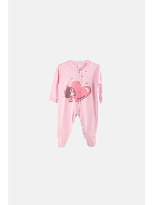 Dreams Baby Bodysuit Long-Sleeved Rose