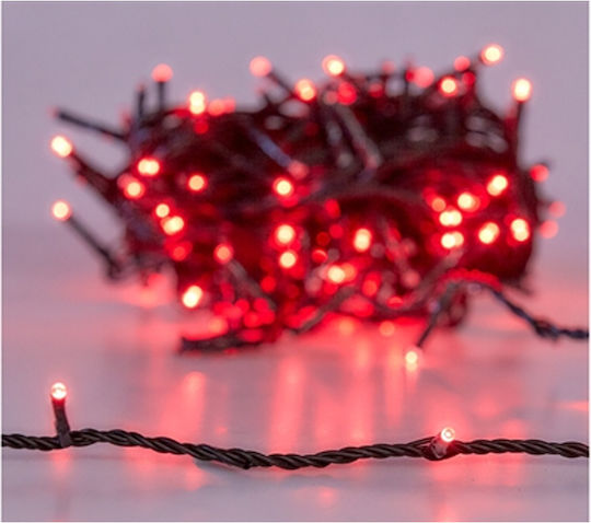 100 Λαμπάκια LED Κόκκινα σε Σειρά
