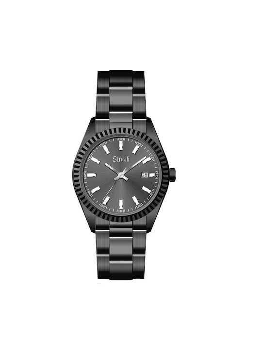 Stroili Watch with Metal Bracelet Black