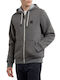 Element Men's Sweatshirt Jacket with Hood and Pockets Gray