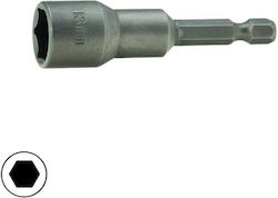 Technic Tools Μαγνητικό Καρυδάκι Εξάγωνο με Καρέ Υποδοχής 1/4" Διάμετρος 9mm