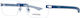 Longines Metal Eyeglass Frame Navy Blue LG5006-H 090