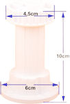 Furniture Leg Suitable for Cupboard,Closet Λευκά 10cm 1pcs