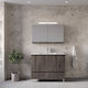 Furnibath Шкаф със Мивка & Огледало Д101xШ46xВ72см Сив
