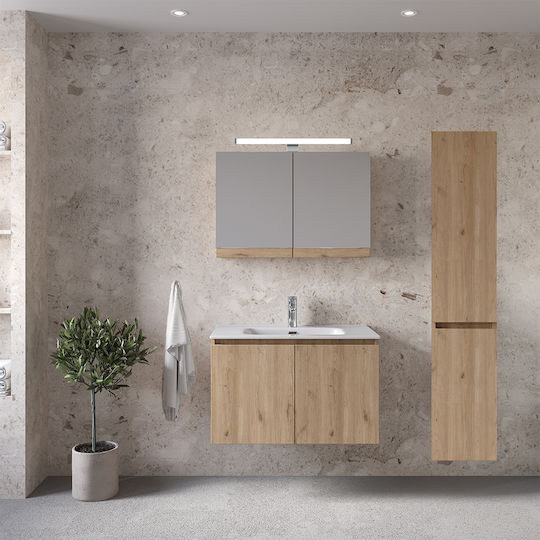 Furnibath CO150WL Στήλη Μπάνιου Τοίχου 30x24x150cm Καρυδί