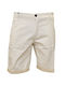 Damaged Jeans Men's Shorts Beige.