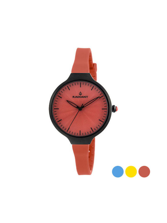 Radiant Watch with Yellow Rubber Strap