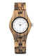 Bobo Bird Women's Watch with Brown Wooden Bracelet