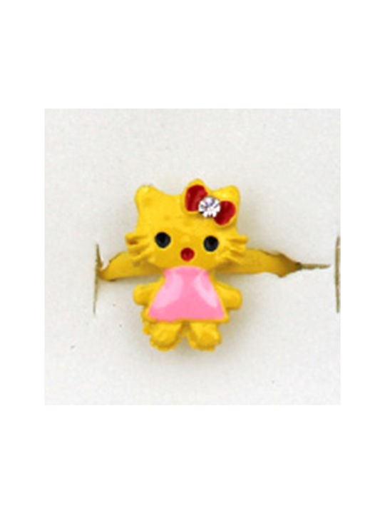 Παιδικό Δαχτυλίδι με Σχέδιο Hello Kitty Ανοιγόμενο 5MOD532