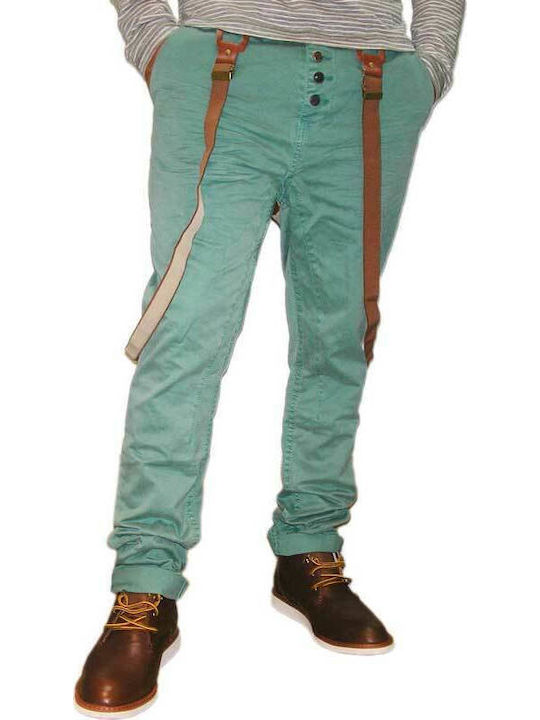 Trousers Chino in Slim Fit Green